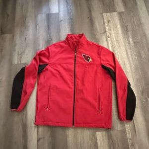 NFL Arizona Cardinals zip up men’s jacket w draw string bottom size XL Football
